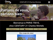 Tablet Screenshot of century21-cm-paris-15.com